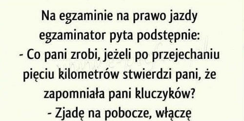 Podstępny egzaminator 