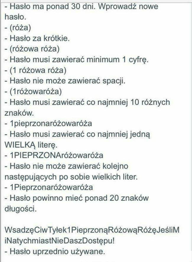 Zabezpieczenia potrafią człowieka wkurzyć 