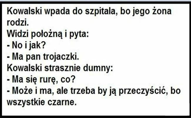 Kowalski wpada do szpitala 