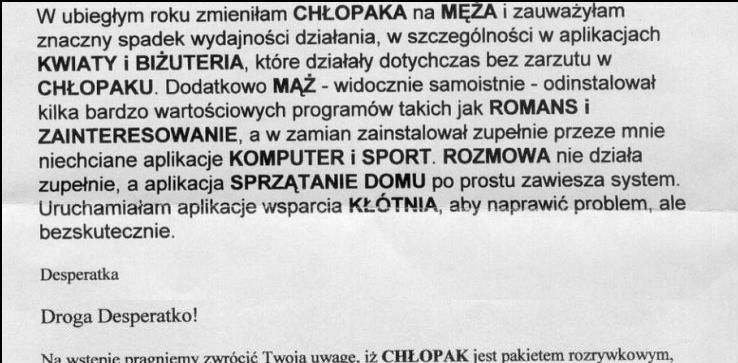 List od desperatki 