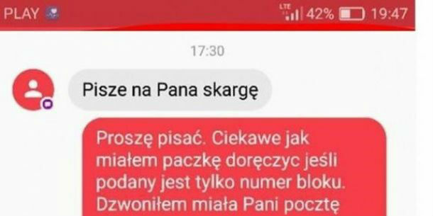 I masz tu dostarcz paczkę...