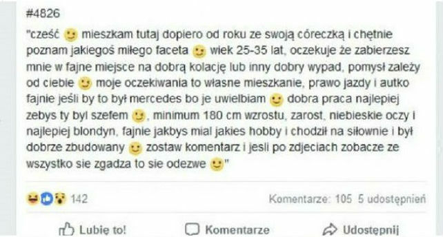 Duże wymagania