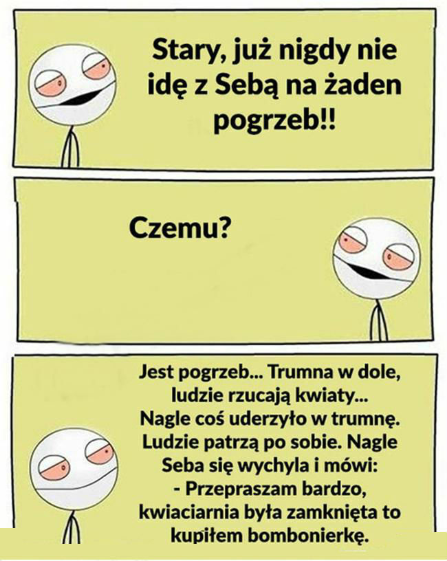 Seba na pogrzebie 