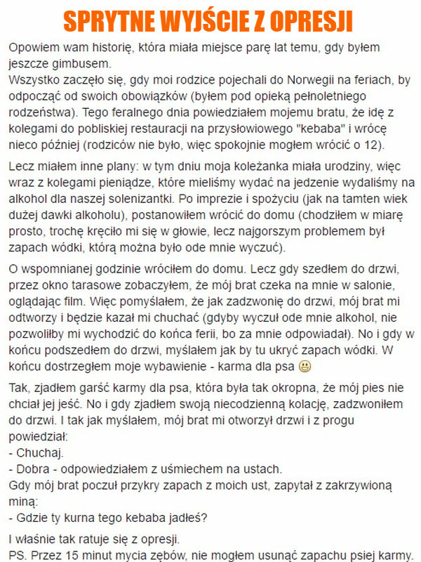 Sprytne wyjście z opresji 