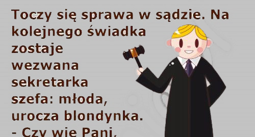 Blondynka w sądzie 