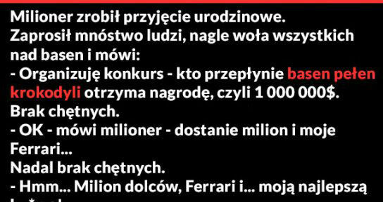 Kto przepłynie basen?