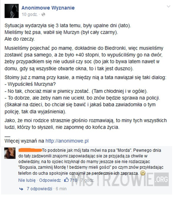 Ich min nie zapomni do końca życia 