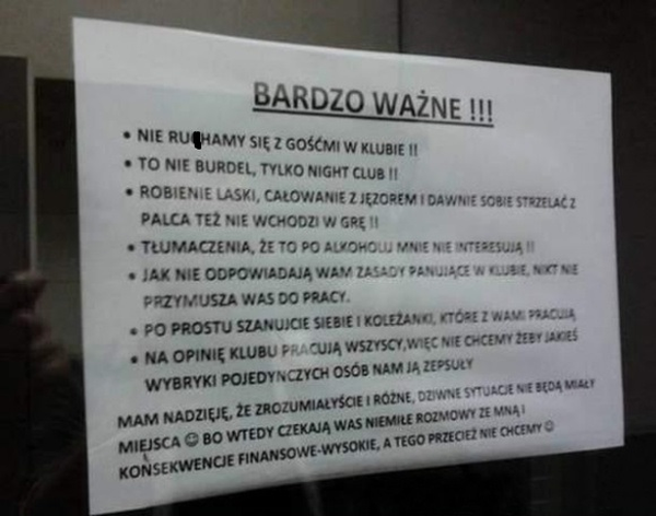 Zasady są proste 