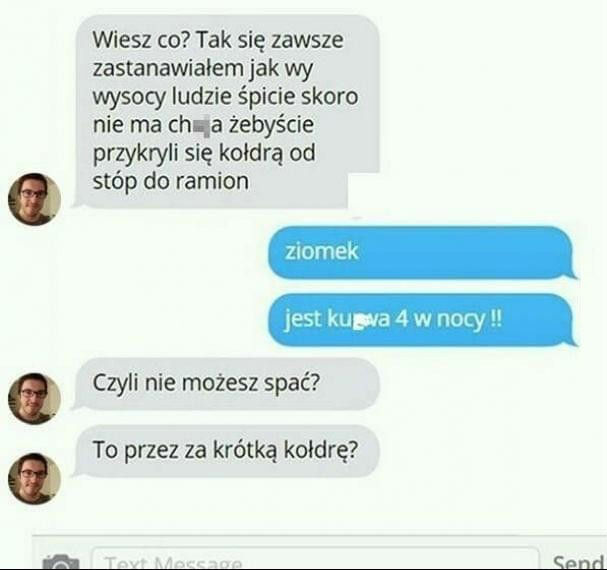 Jak śpią wysocy ludzie