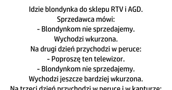 Blondynkę zawsze rozpoznasz 