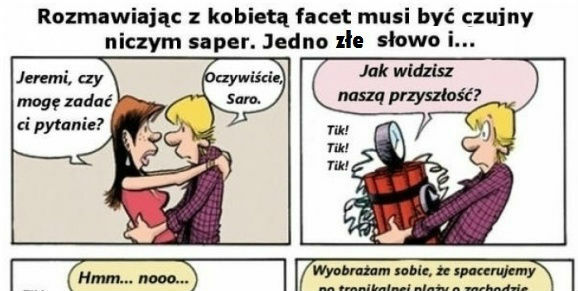Facet niczym saper 