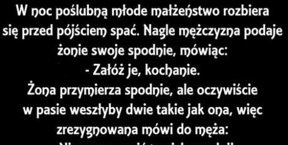 Mistrzowska odpowiedź młodej żony