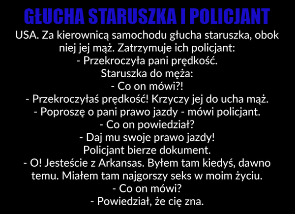 Dziadek wie, jak zgasić żonę 