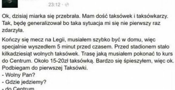 Taryfiarzom już dziękujemy