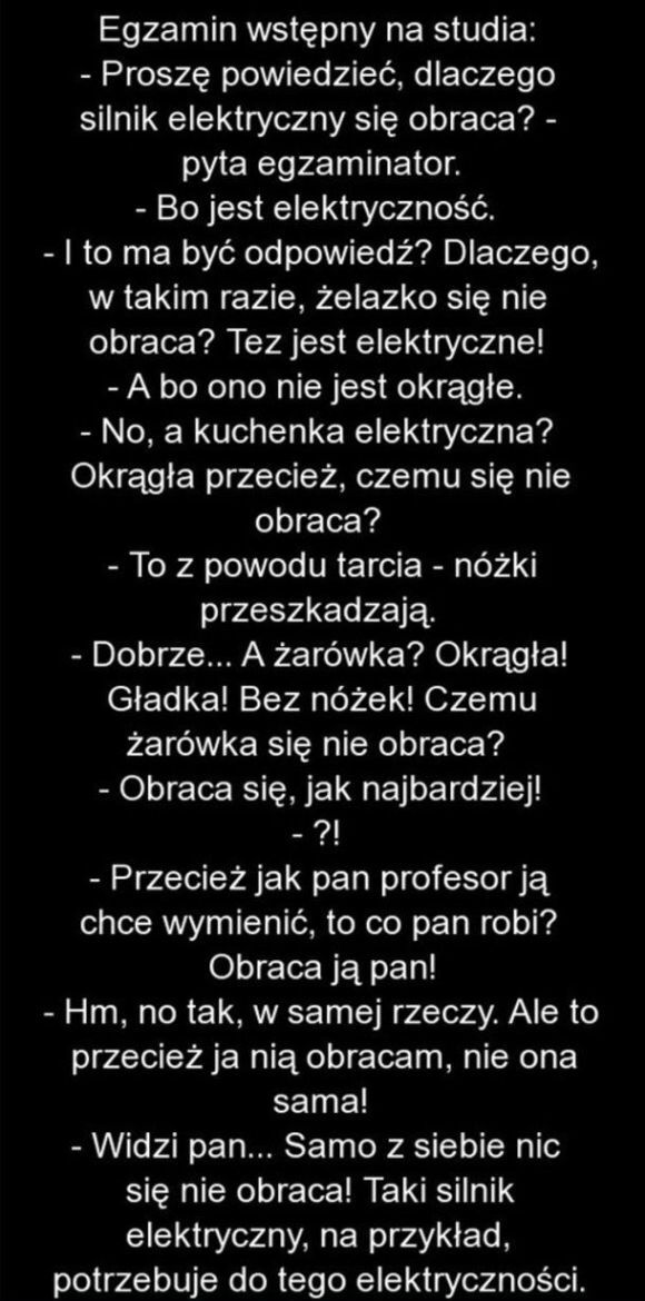 I gadaj tu ze studentami...