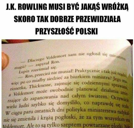 J.K. Rowling przewidziała przyszłość Polski