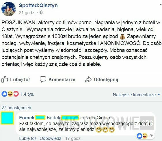 Łatwy pieniądz. Są chętni?