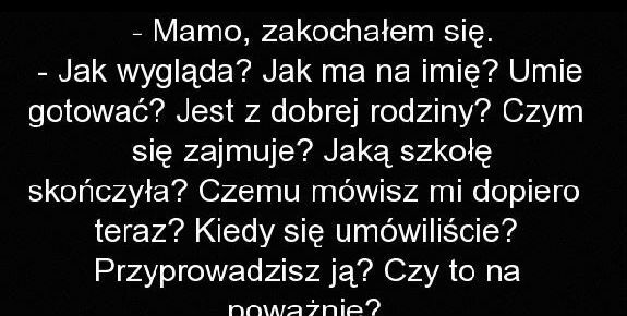 Zakochanie: jak reaguje mama, a jak tata