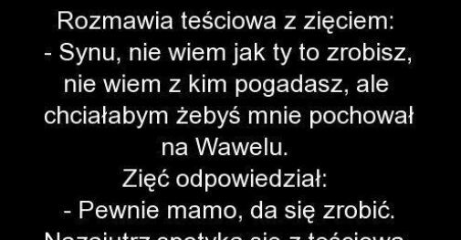 Życzenie teściowej