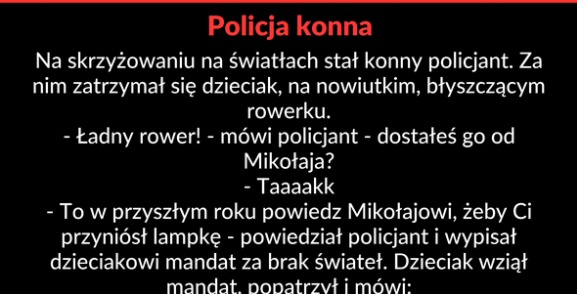 Dzieciak ripostuje policjanta 