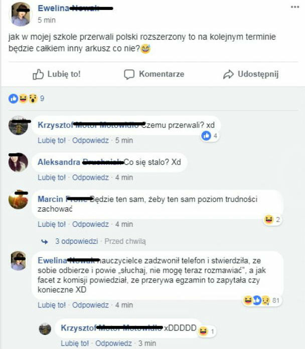 Przerwany egzamin