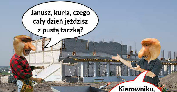 Janusz na budowie