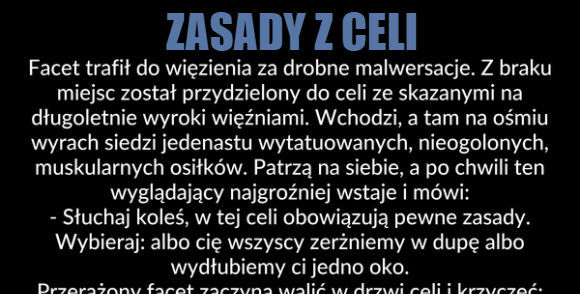 Zasady z celi 