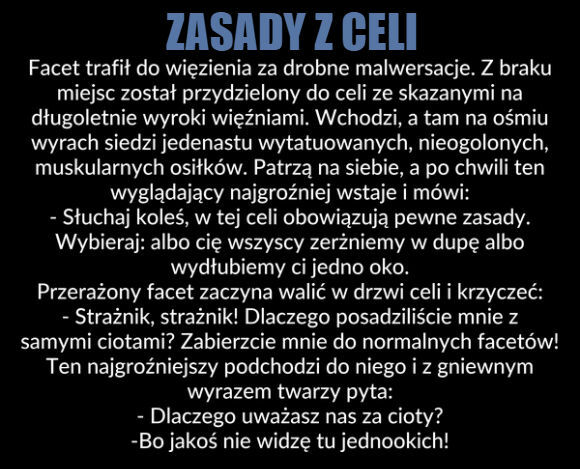 Zasady z celi 