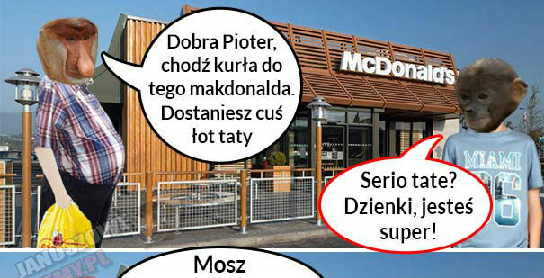 Pjoterek w makdonaldzie 