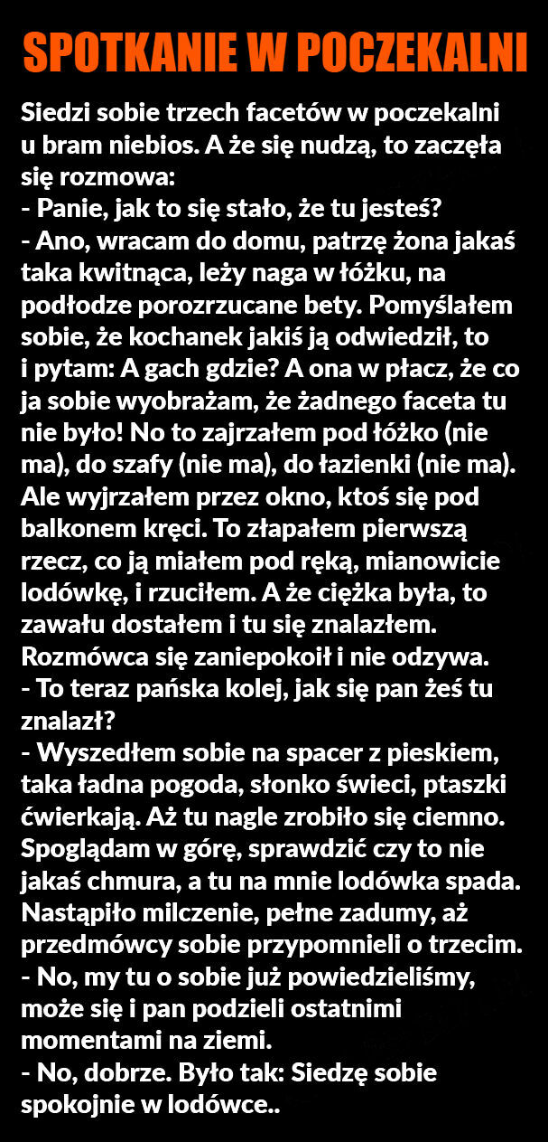 Trzech facetów w poczekalni