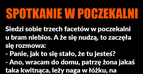 Trzech facetów w poczekalni