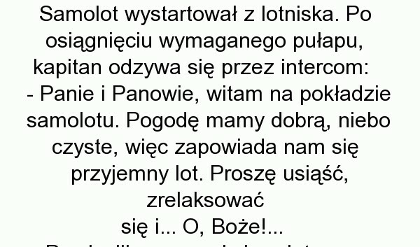 Wystraszył się nie na żarty