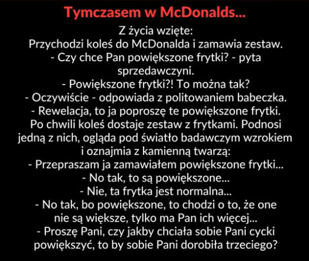 Autentyk z McDonalda