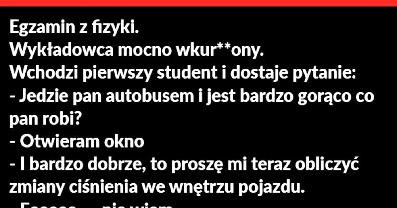 Egzamin z fizyki 
