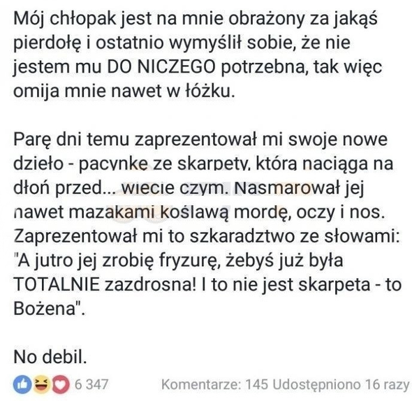 Kiedy Twój chłopak oszalał