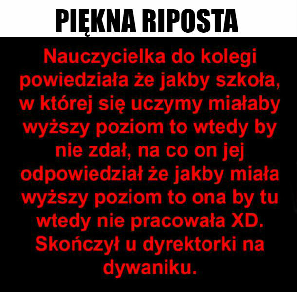 Piękna riposta
