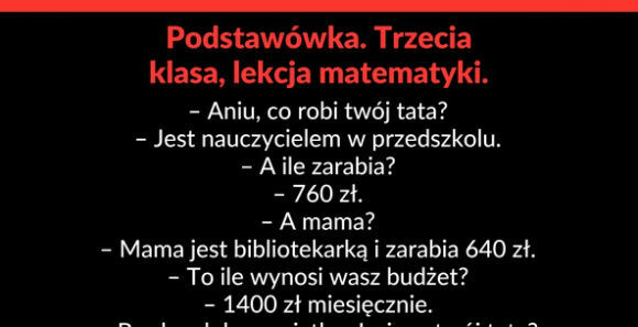 Lekcja matematyki 