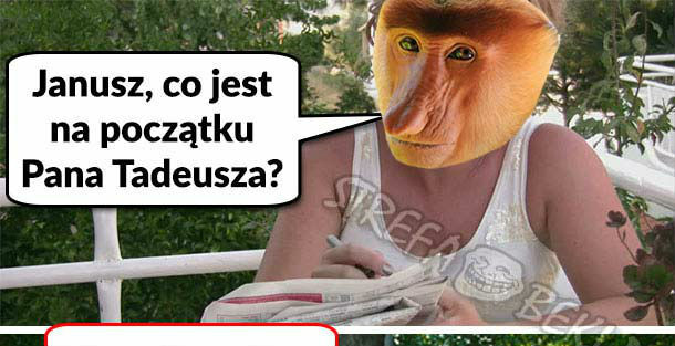 Początek Pana Tadeusza 