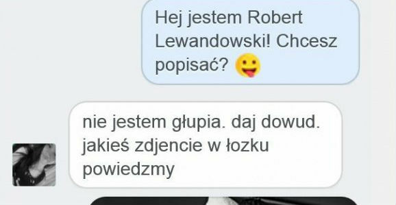 Wiadomość od Lewandowskiego 