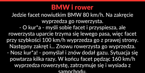 Pędzący rowerzysta 