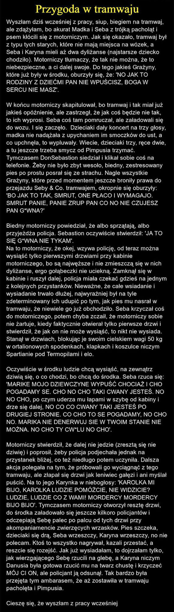 Przygoda w tramwaju 