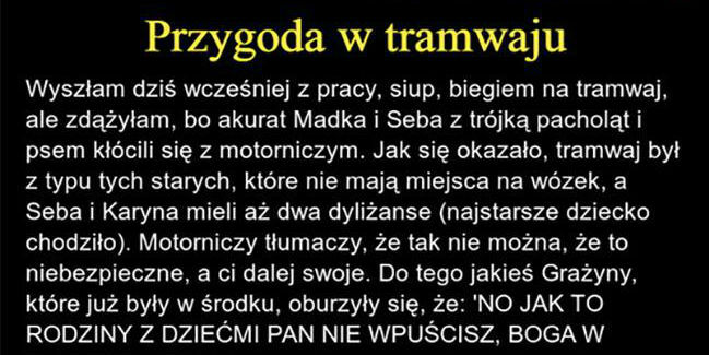 Przygoda w tramwaju 