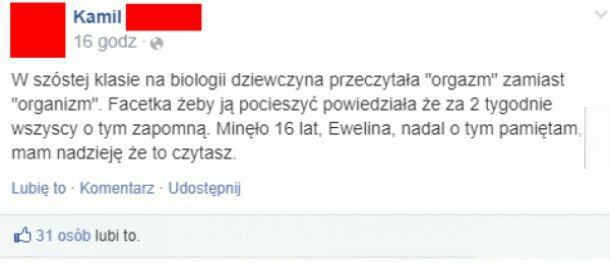 I tak do końca życia...