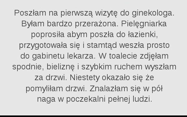 Pomyłka u ginekologa