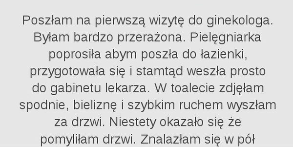 Pomyłka u ginekologa
