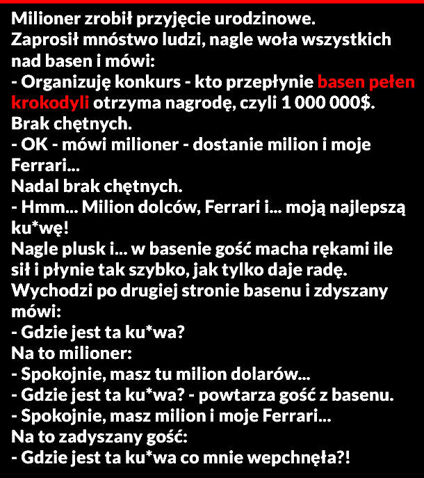 Kto przepłynie basen?