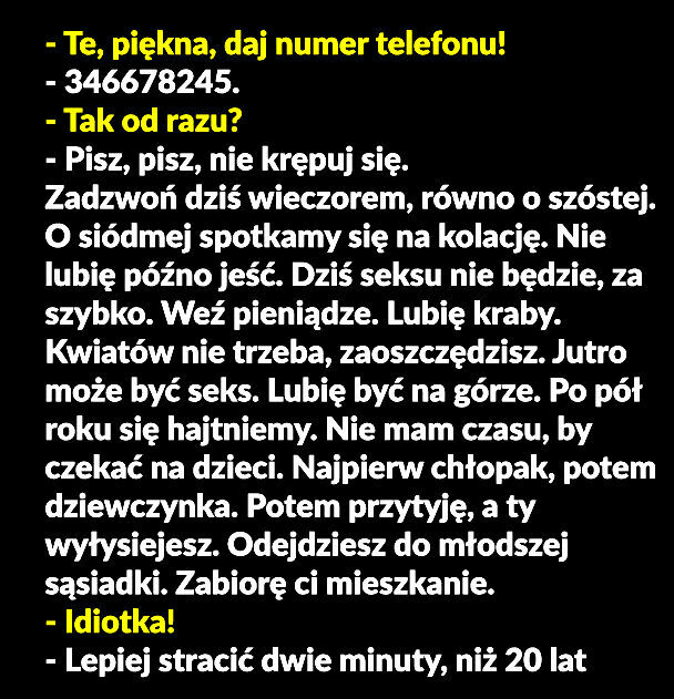 Tak od razu?