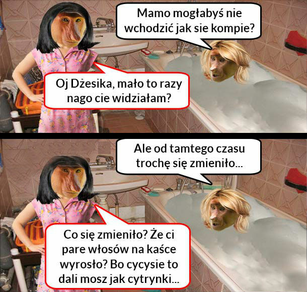 Kiedy Dżesika bierze kąpiel 