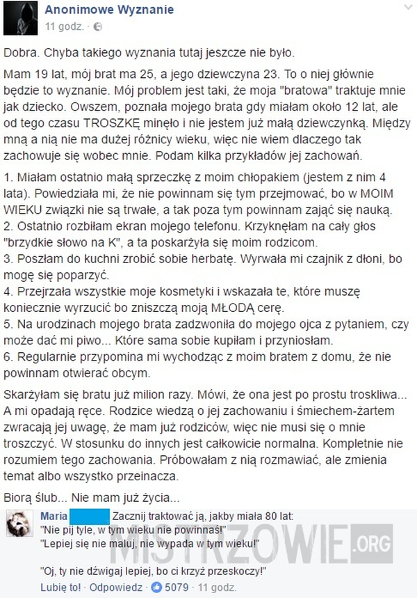 Problem z bratową 