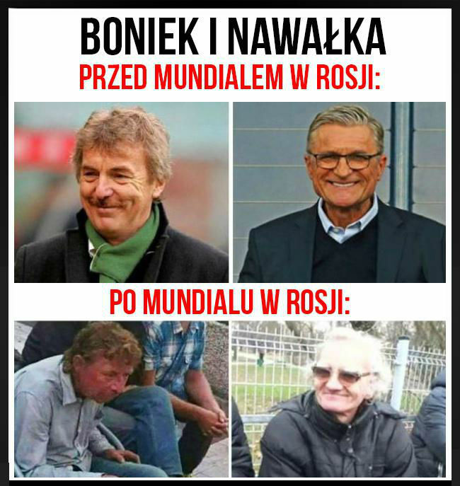 Boniek i Nawałka przed i po mundialu w Rosji